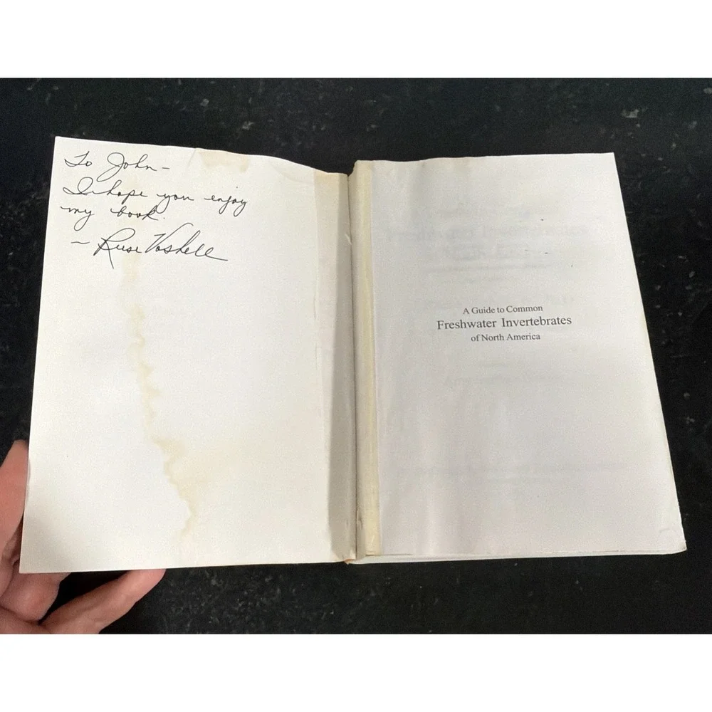 J Reese Voshell Signed Freshwater Invertebrates of North America Paperback